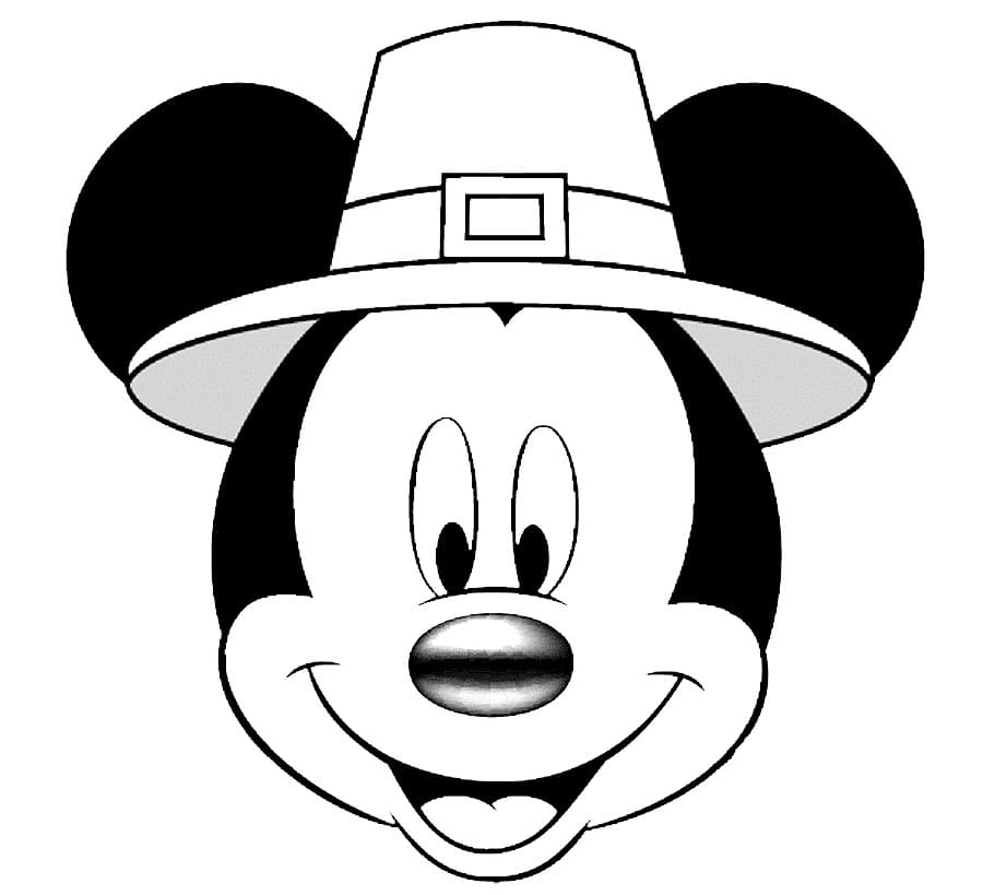 Printable Mickey Mouse Stencil Design