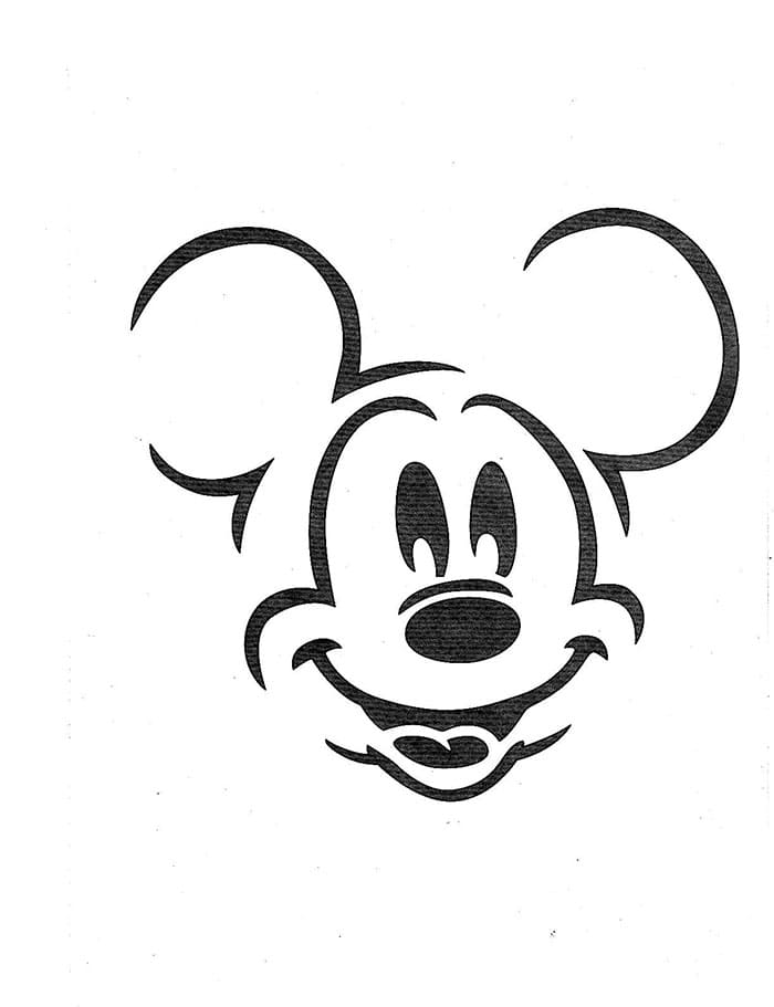 Printable Mickey Mouse Stencil For Walls