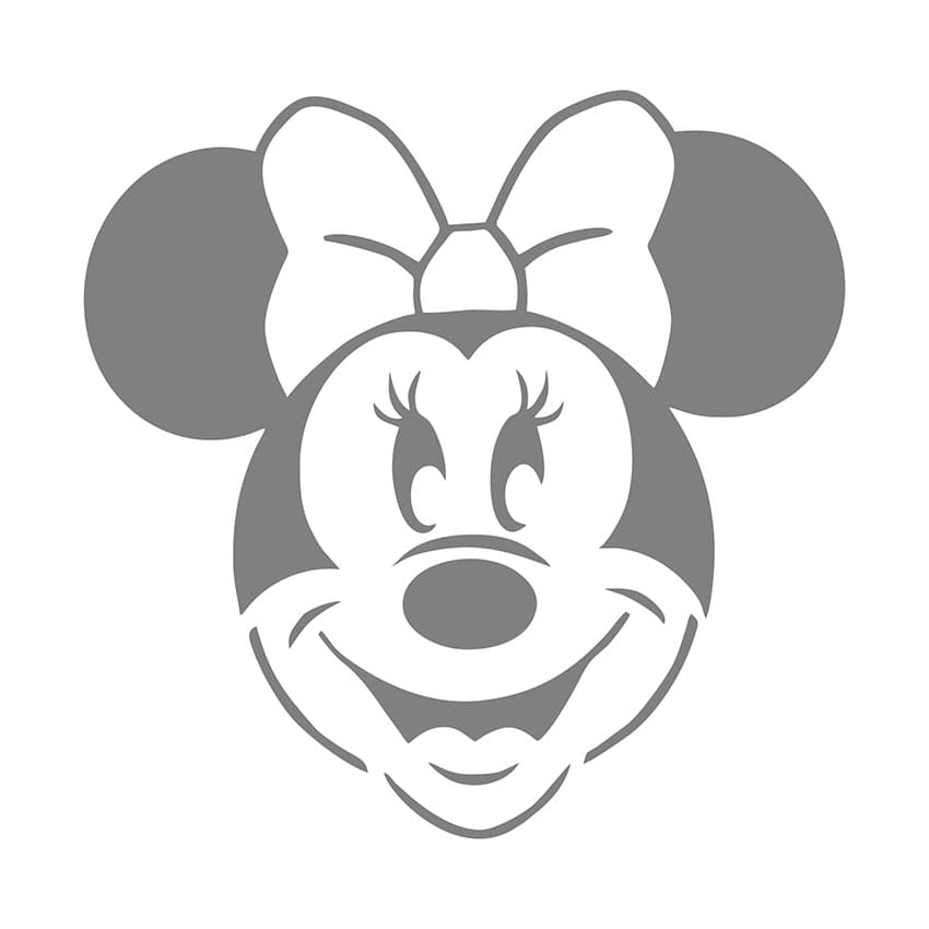 Printable Mickey Mouse Stencil Girl
