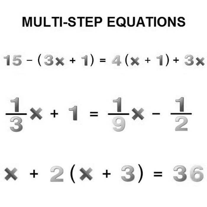 Multi-Step Equation Worksheet