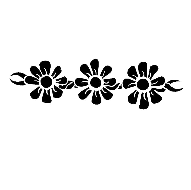 Printable Simple Flower Stencil