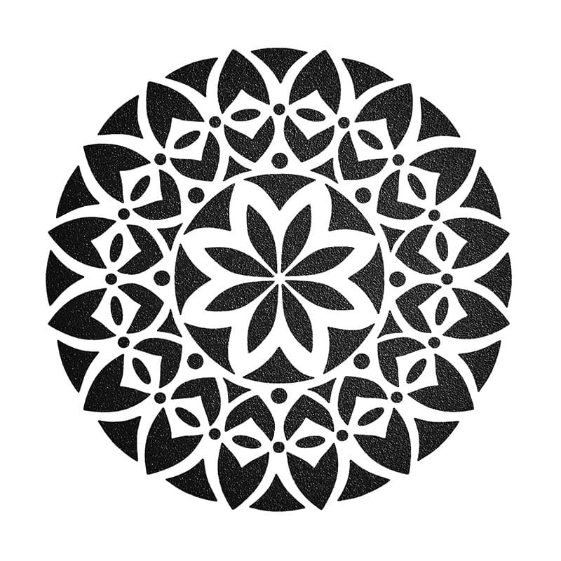 Printable Simple Stencil Mandala