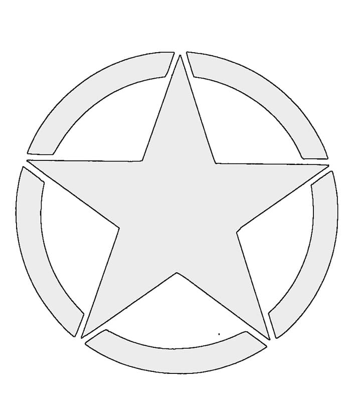 Printable Stencil Of Star