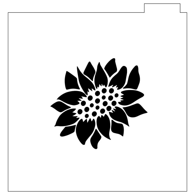 Printable Sunflower Stencil Vector