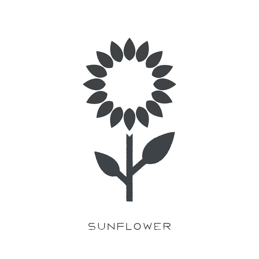 Printable Tattoo Sunflower Stencil