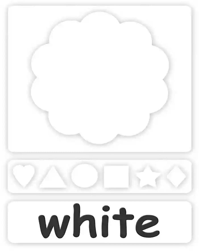 Printable Color Flash Cards Blank