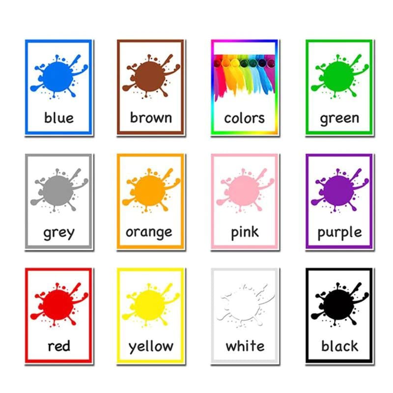 Printable Color Flash Cards English