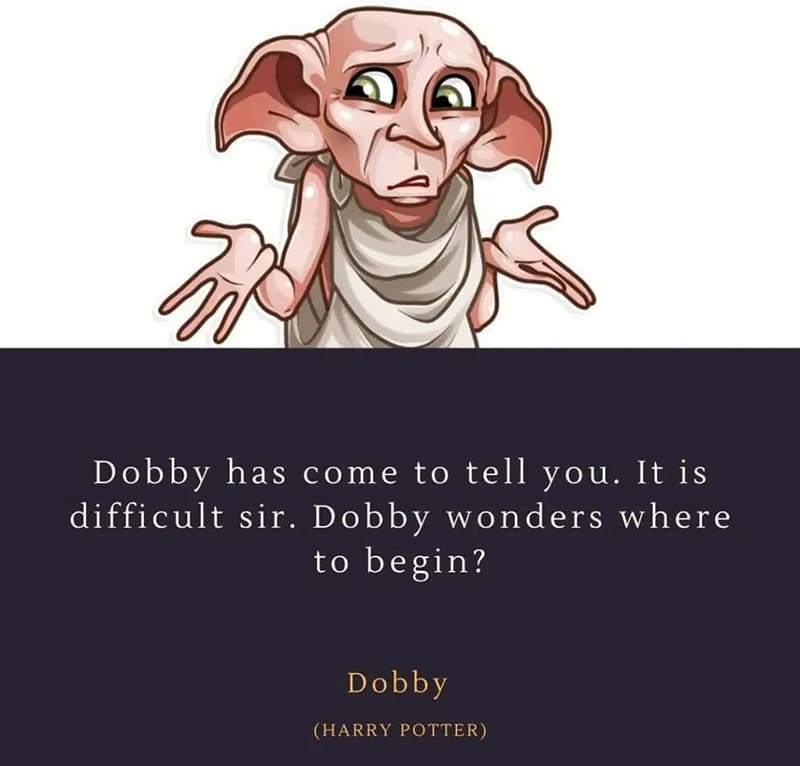 Printable Dobby Harry Potter Quotes