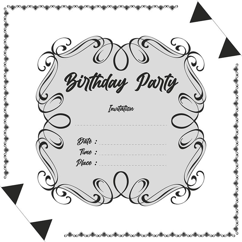 Printable First Birthday Invitations