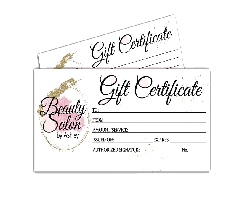 Printable Gift Certificates Online