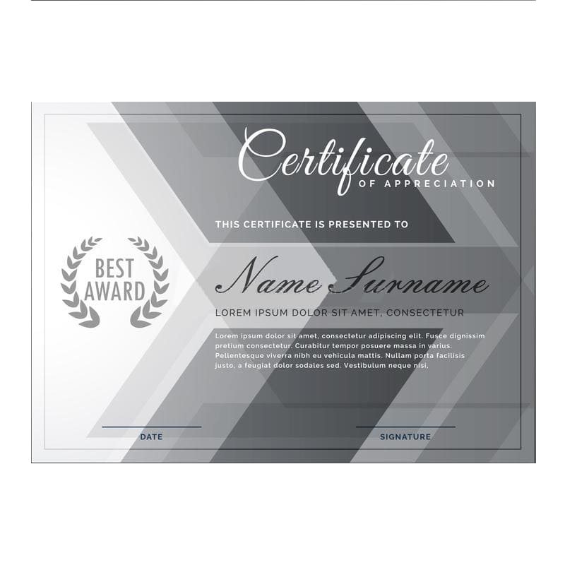 Printable Graduation Certificate Design