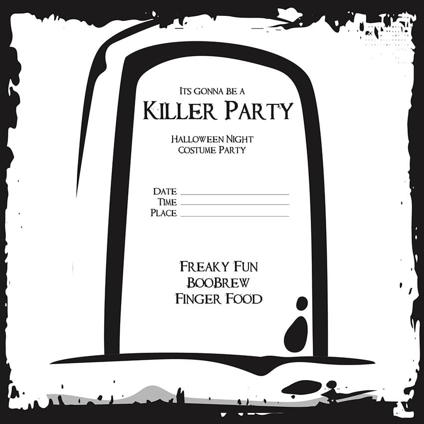 Printable Halloween Invitations For Preschool