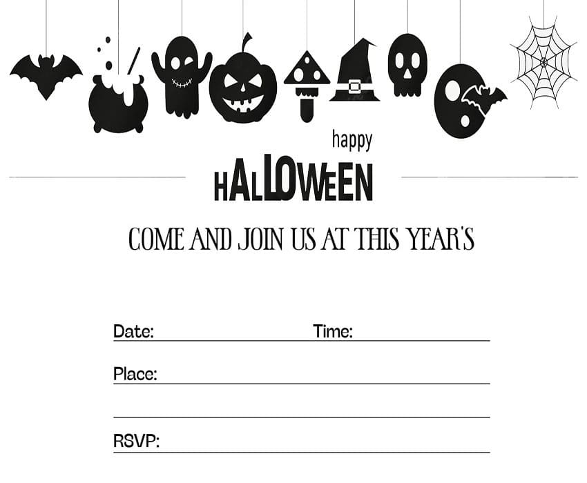 Printable Halloween Invitations Target