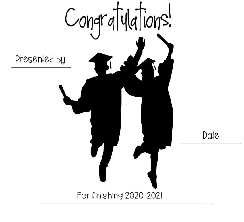 Printable Homemade Graduation Certificates