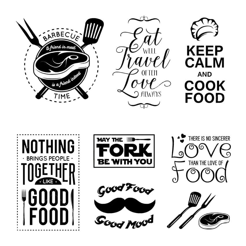 Printable Kitchen Quotes Design