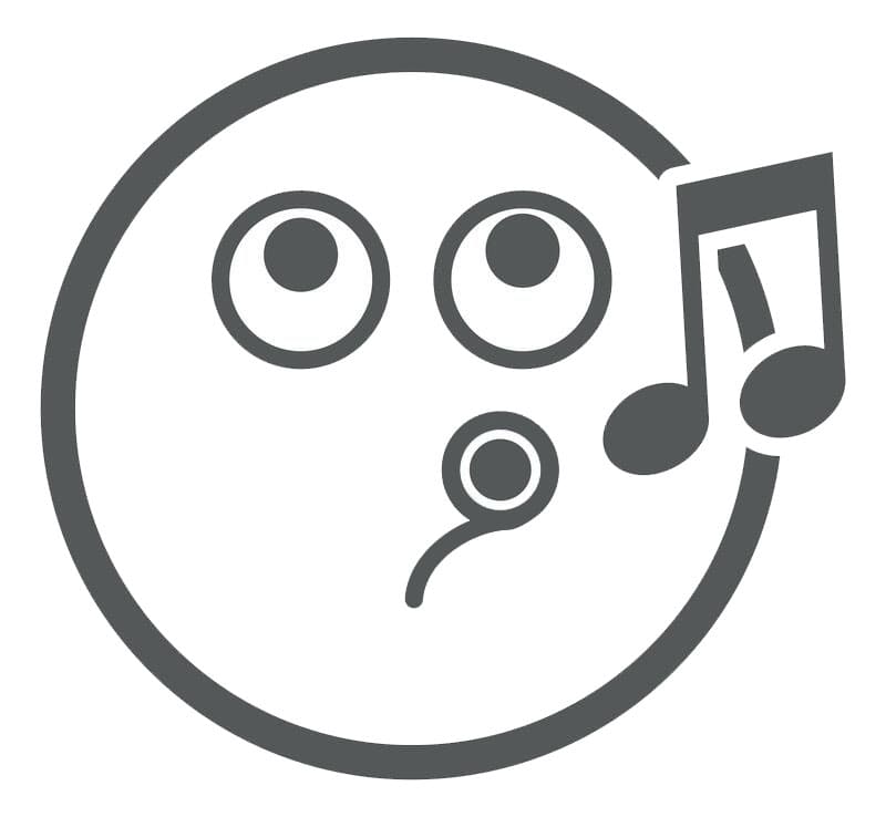 Printable Music Notes Emoji