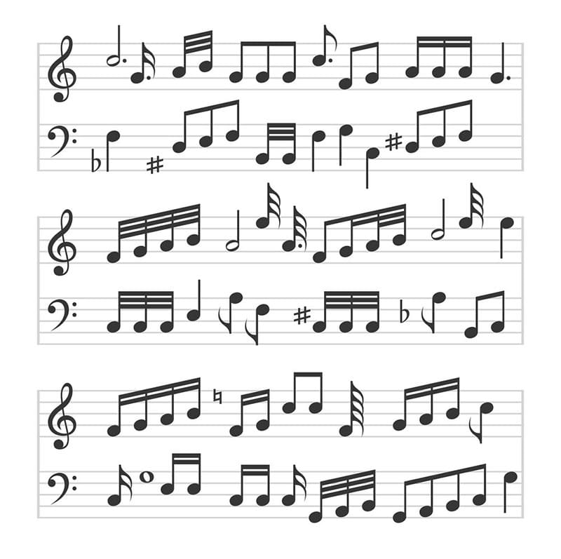Printable Music Notes Sheet Music