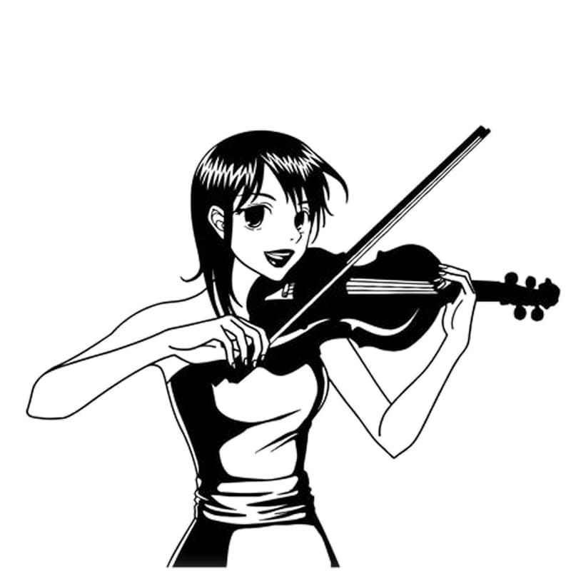 Printable Violin Anime