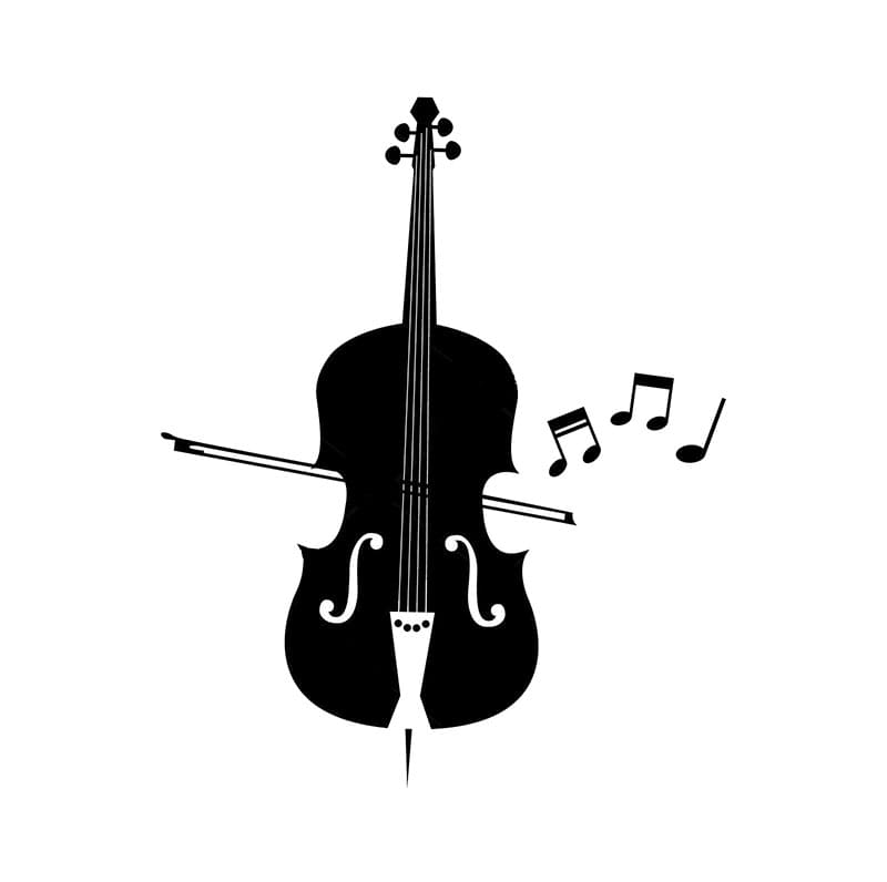 Printable Violin Cartoon