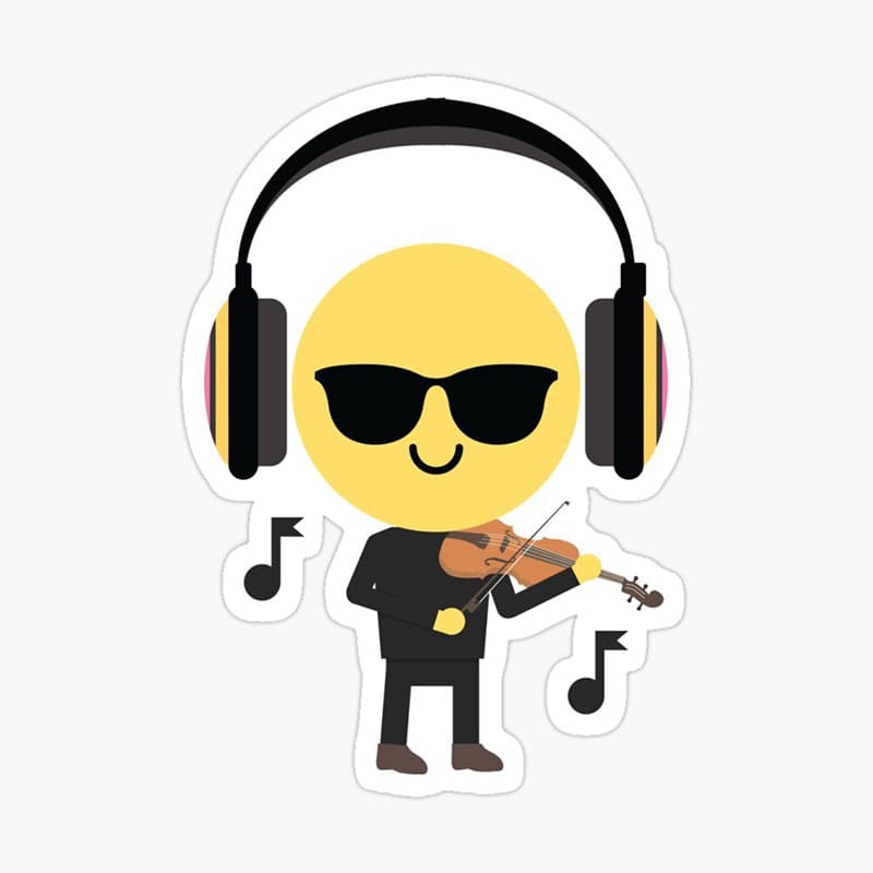 Printable Violin Emoji