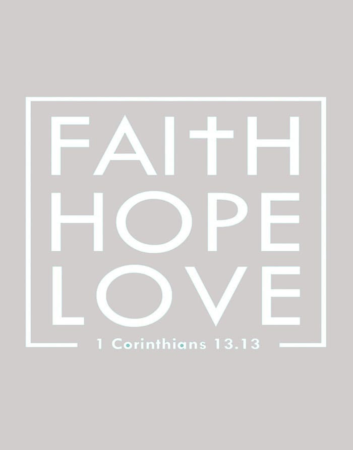 Printable 1 Corinthians 13 Faith Hope Love