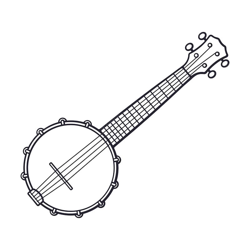 Printable Benjo Music Instrument