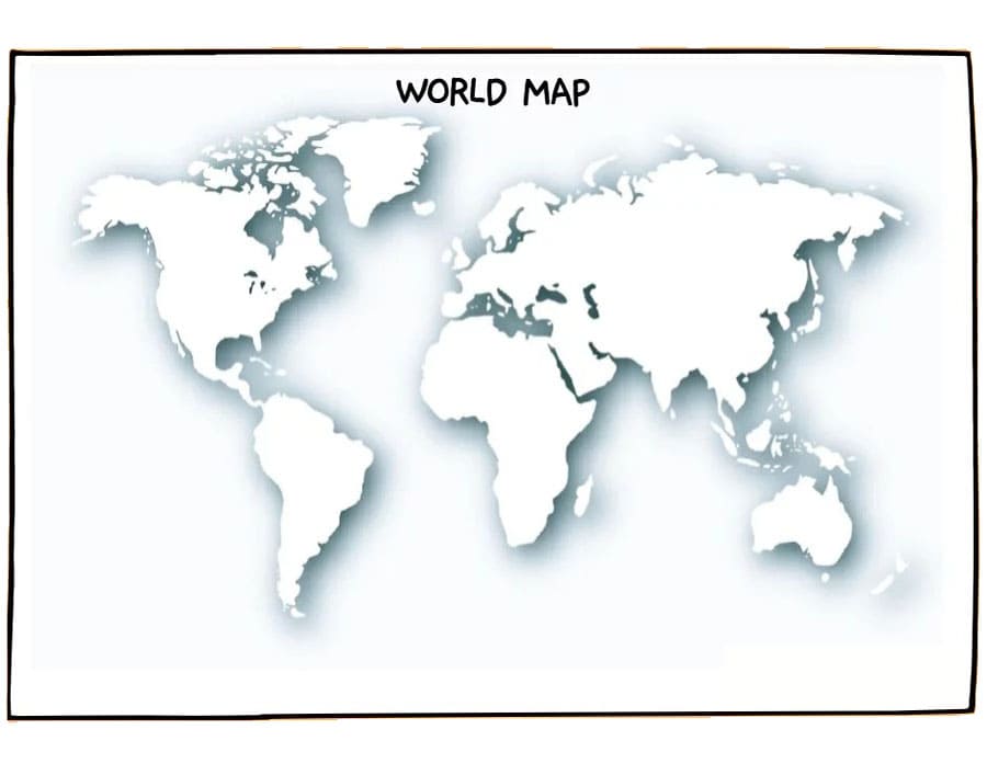 Printable Blank World Map Free