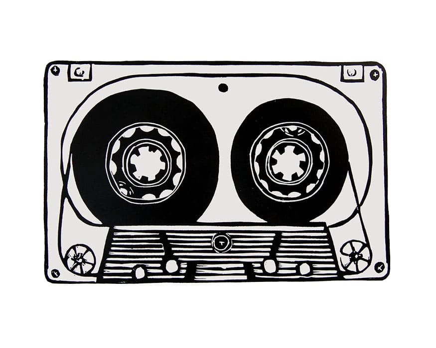 Printable Cassette Tape Art