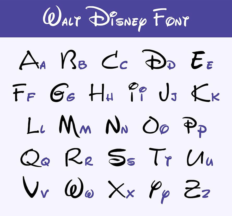 Printable Disney Letter Font On Word