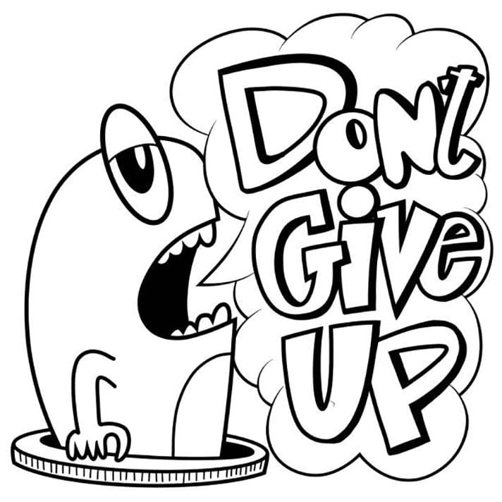 Printable Don't Give Up Wallpaper