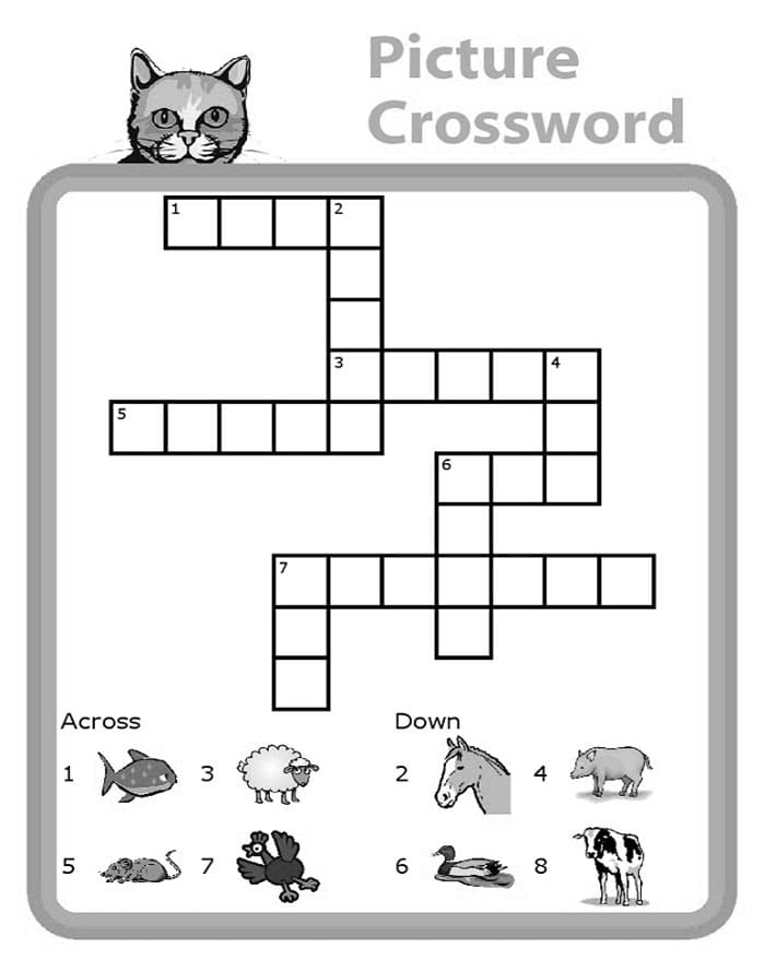 Printable Easy Level Crossword Puzzles