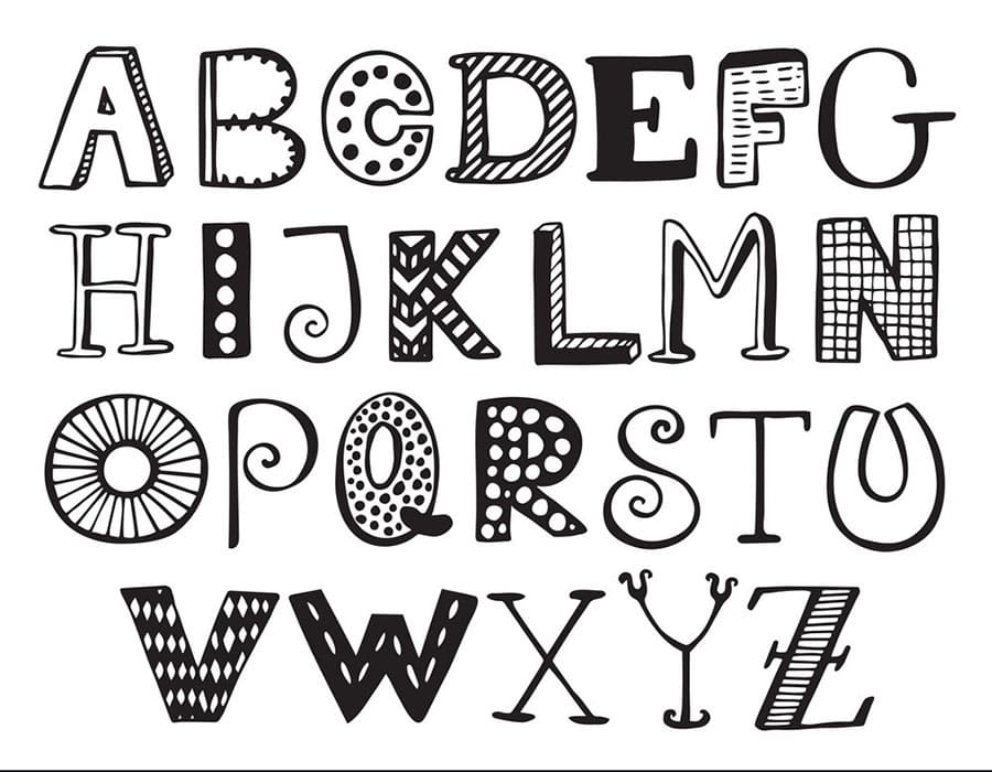 Printable Fancy Letters To Draw