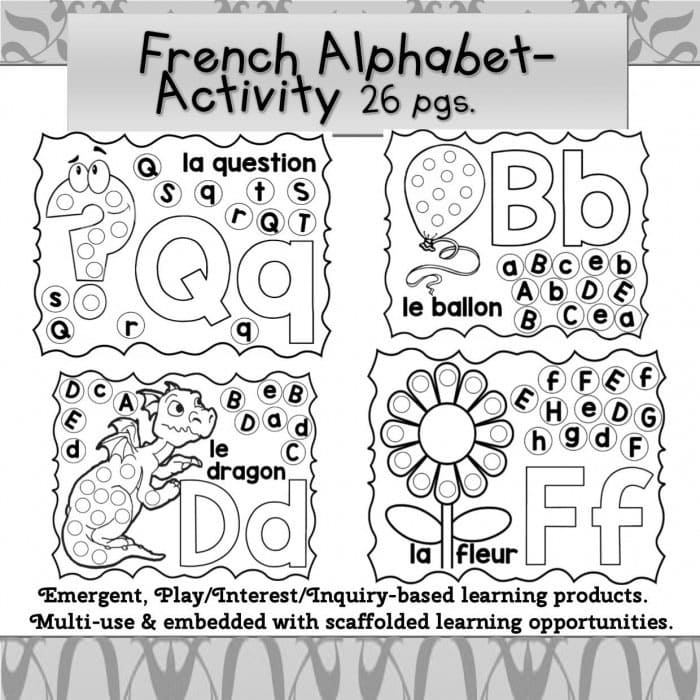 Printable French Letters Book