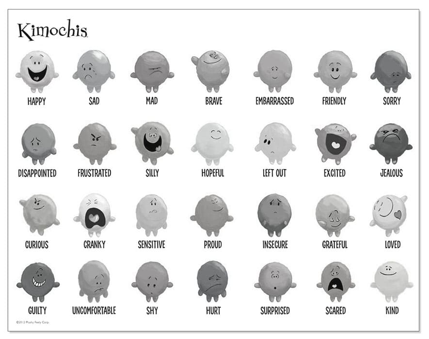 Printable Kimochis Feelings Chart