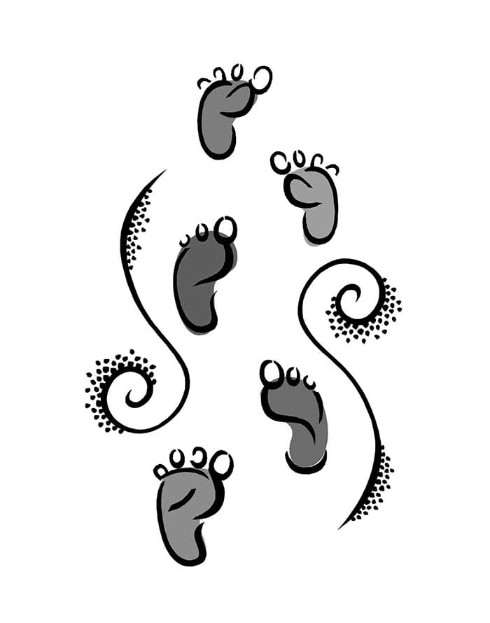 Printable Little Footprints In The Sand