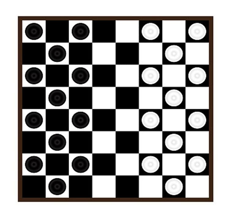 Printable Black And White Checkerboard Game
