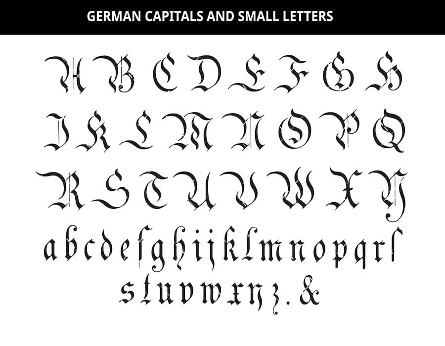 Printable German Letters Capital