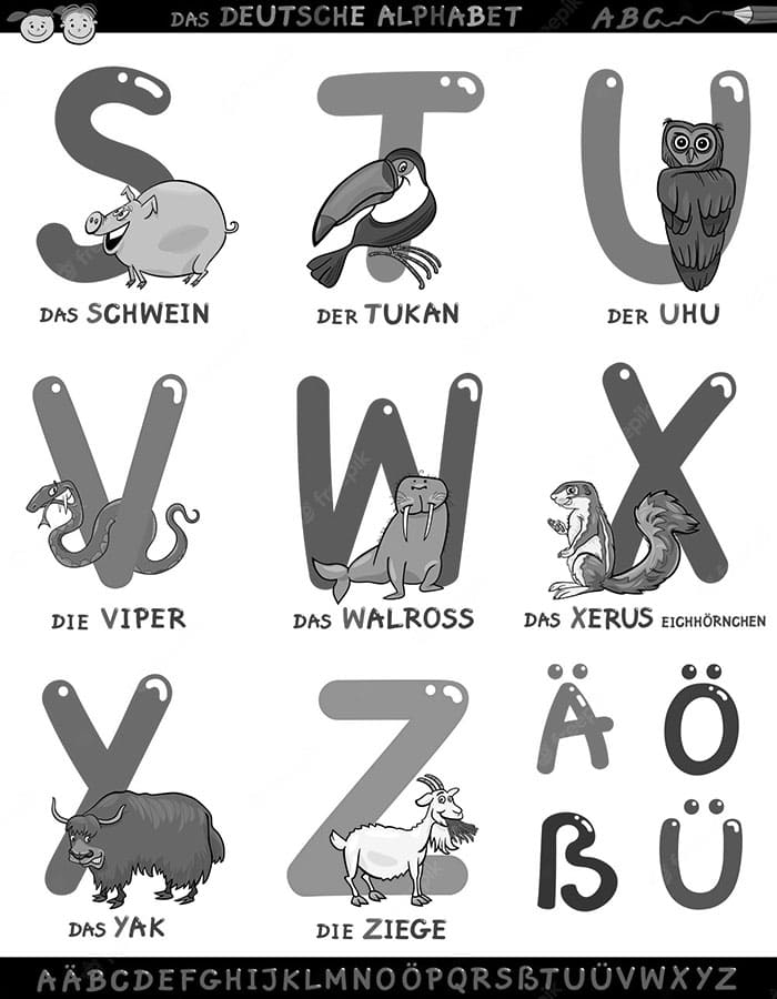 Printable German Letters Styles