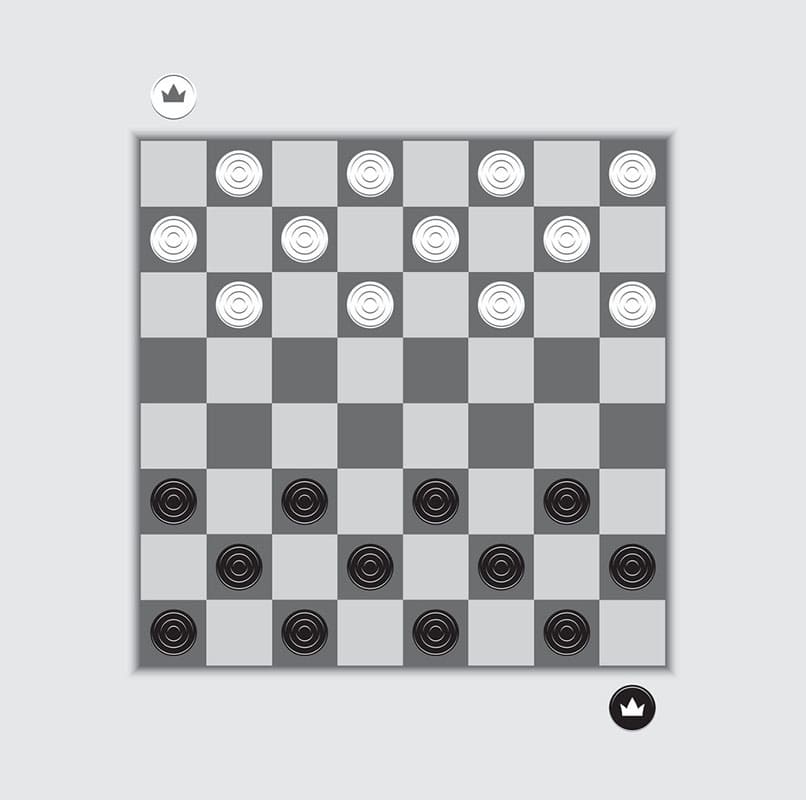 Printable Large Checkerboard Game