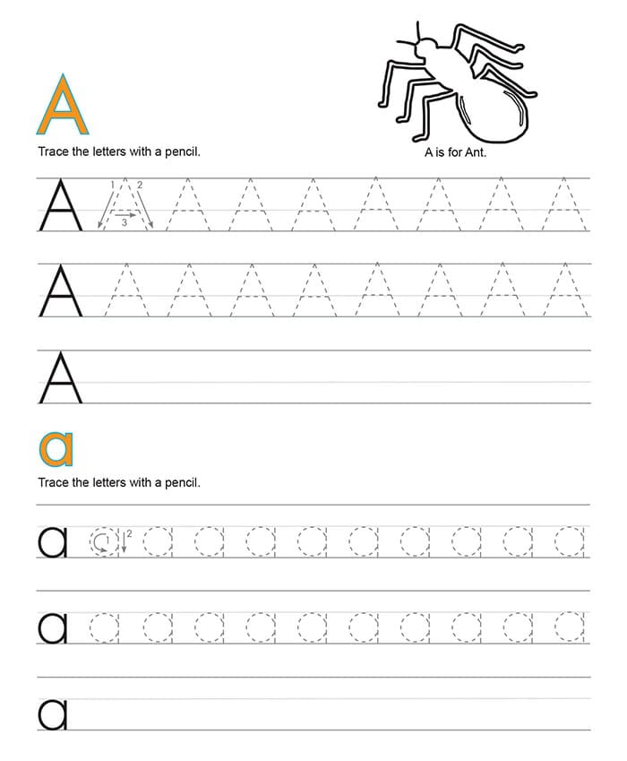 Printable Letter A Tracing Activity