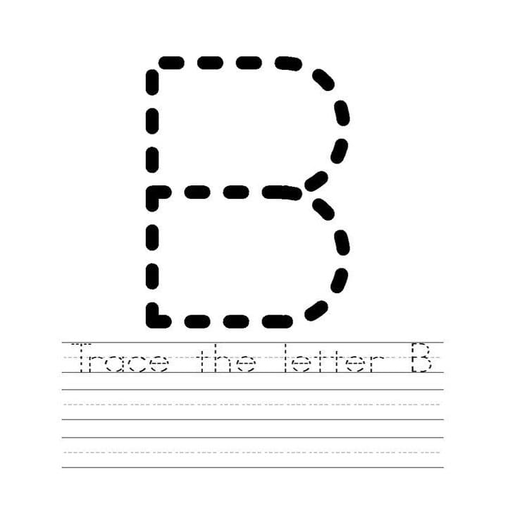 Letter B Tracing