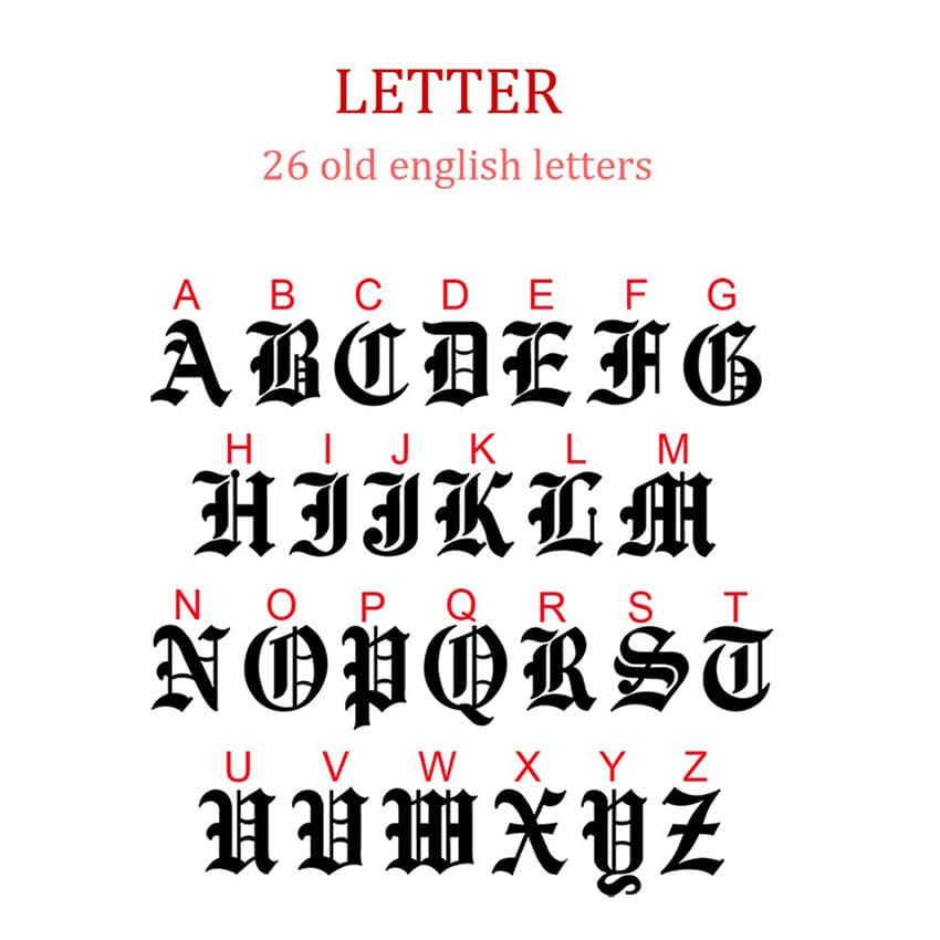 Printable Old English Latin Letters Book
