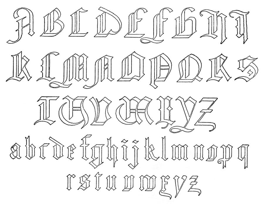 Printable Old German Letters Of The Alphabet