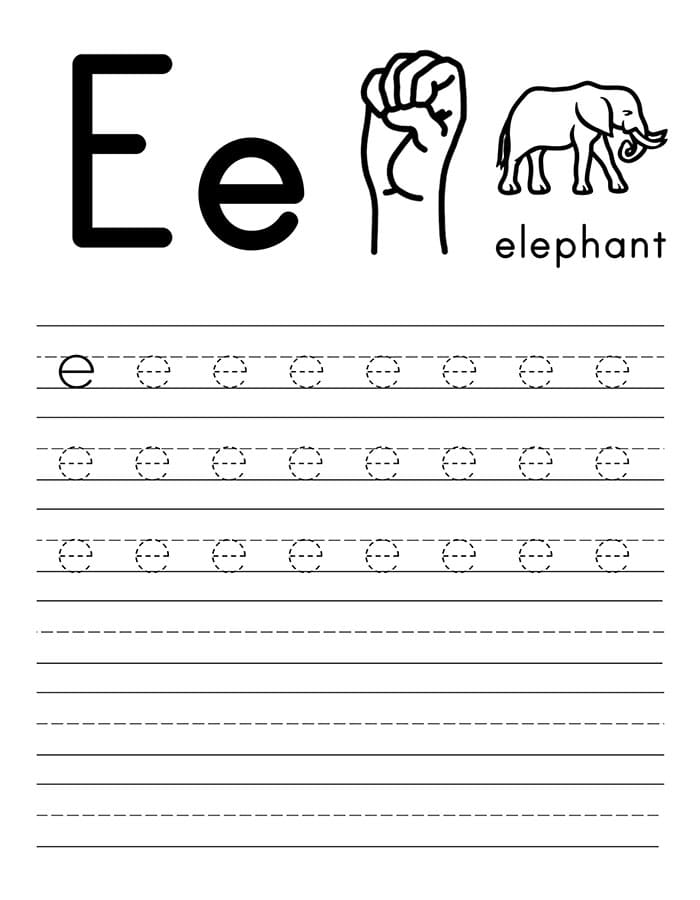 Printable Small Letter C Tracing Worksheets