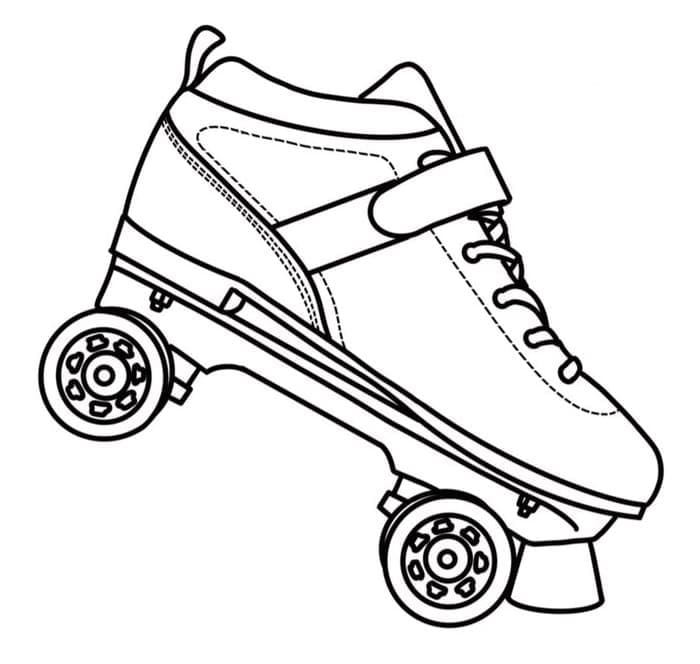 Awesome Roller Skate coloring page