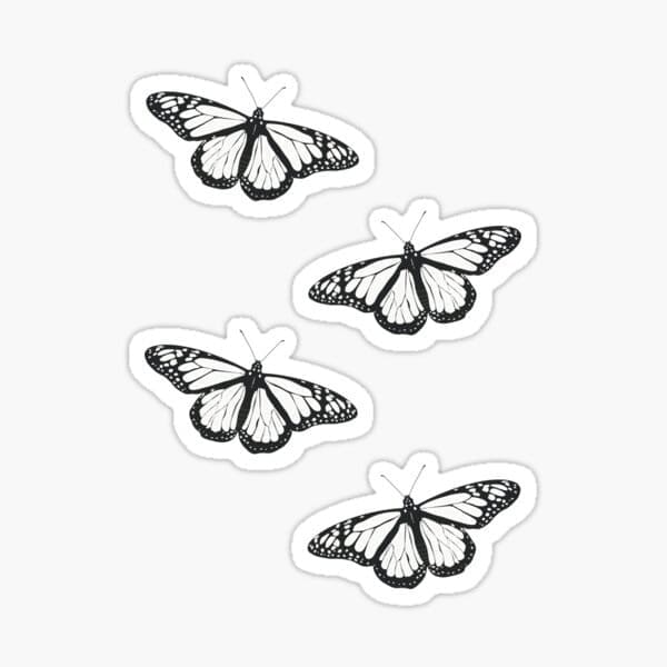 Butterfly Stickers coloring page