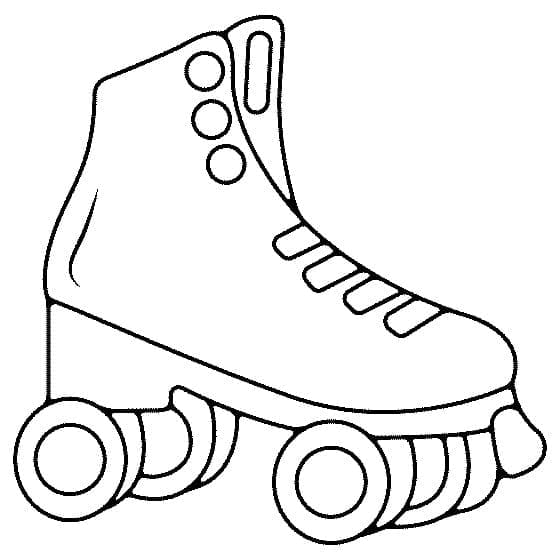 Easy Roller Skate coloring page