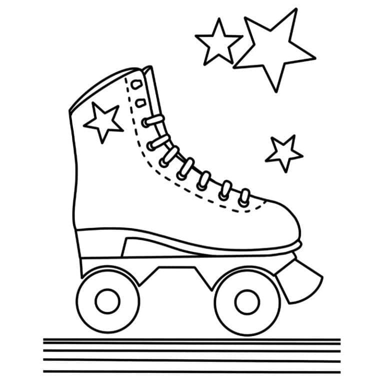 Free Roller Skate coloring page