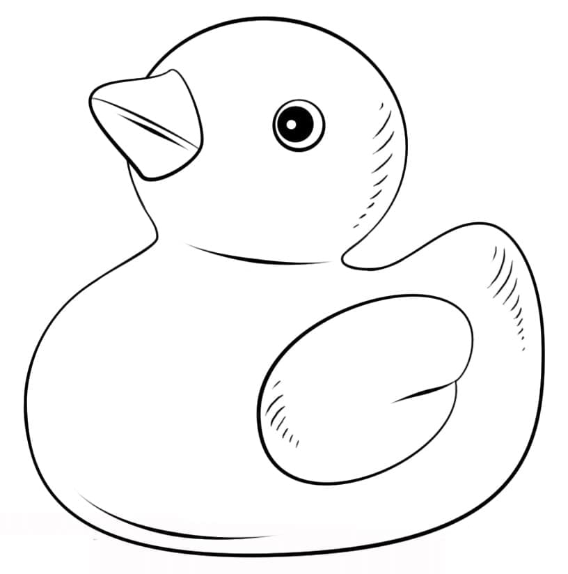 Free Rubber Duck coloring page