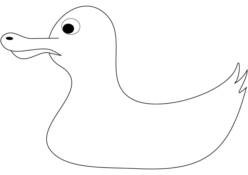 Funny Rubber Duck coloring page